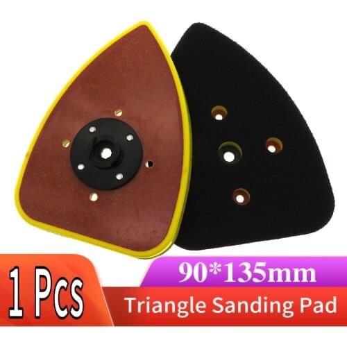 90*135mm Triangle Sanding Backup Pad Sander Backing Pad Sanding Pad Hook Loop For Grinding & Polishing Abrasive Tools