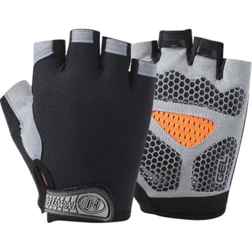 Half Finger Bicycle Gloves Outdoor Sports Unisex Silicone Pad Breathable MTB Road Racing Riding Cycling High Elastic Gloves