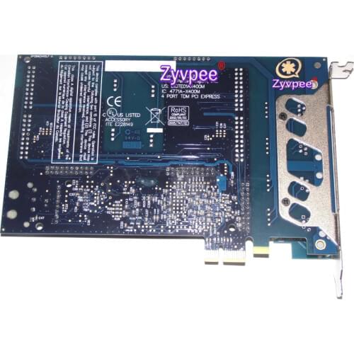 VoIP IVR Analog Asterisk Card PCIe Aex800 8 ports Trixbox with Hardware EC Slot