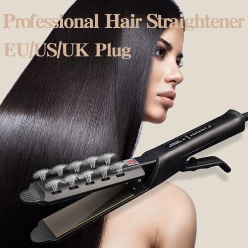 Hair Straightener Four-gear temperature adjustment Ceramic Tourmaline Ionic Flat Iron Curling iron Hair curler For Women hair