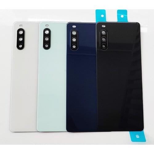 Original Rear Back Housing Door For Sony Xperia 10 II Glass Battery Cover For Xperia10 II Back cover Housing Replacement Parts