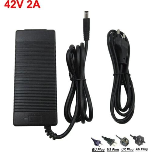36V 2A DC Li-ion battery charger Output 42V 2A charger Used for 36 V 10S E bike Bicycle Scooter lithium battery charging