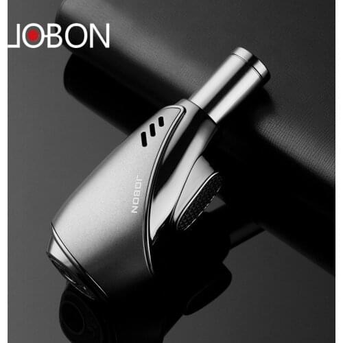 Jobon Windproof Torch Lighter Turbo Butane Creative Cigarette Accessories Blue Flame Inflatable Lighters Men’s Gift