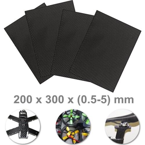 0,5-5 MM 3K superficie mate sarga placas de Panel de carbono Material de alta dureza compuesto Anti-UV Placa de fibra de carbono