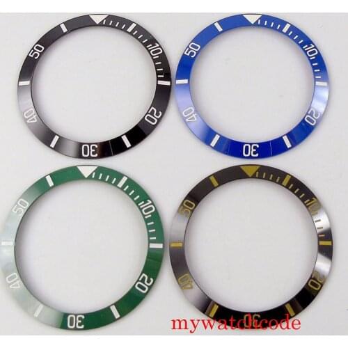 38mm Ceramic Watch Bezel Insert Ring Fit 40mm Automatic Men Wristwatch