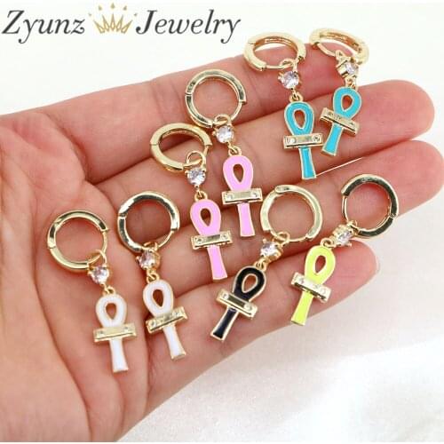 5 Pairs, New Colorful Tie Earrings Vintage Simple Dangle Earrings For Women Girls Fashion Jewelry