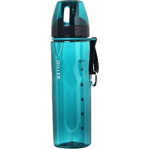 550/700ml Tritan Plastic Transparent Sport Water Bottle Eco Friendly with Rope Tea Infuser for Outdoor Sports Adults Gifts