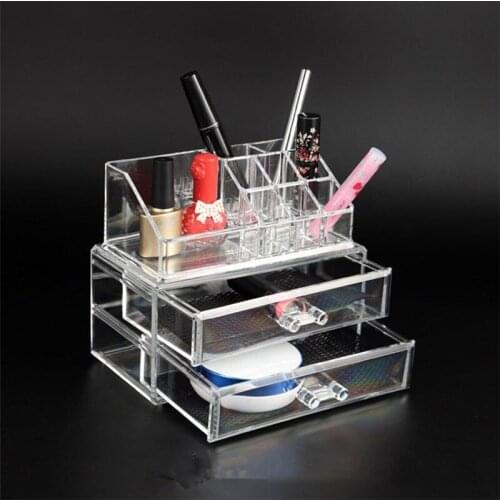 Korean Style Large Transparent Acrylic Multi-Layer Drawer Cosmetic Storage Box Desktop Creative Jewelry Storage Box