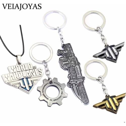Game Gears Of War Keychain World of Warplanes Gearwheel Ship Metal KeyRing Chain Holder Llaveros Chaveiro Men Women Gift Jewelry