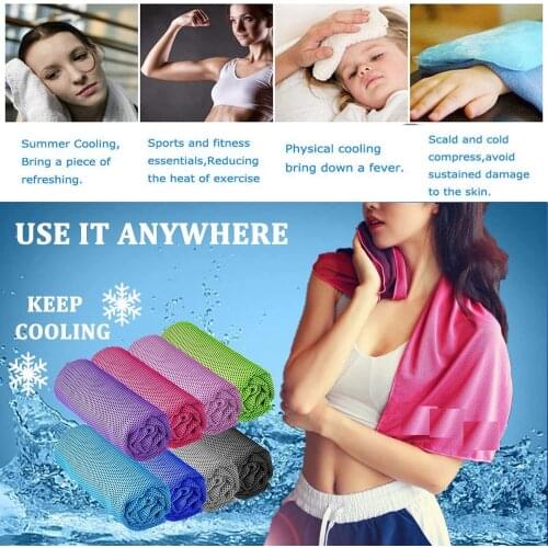 Swimming Quick Dry Towel Men Women Gym Club Yoga Sports Cold Washcloth Running Football Basketball Cooling Ice Beach Portable