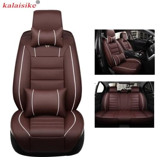 Kalaisike universal leather car seat covers for Lexus all models RC CT ES RX GS NX LS IS class auto accessories car styling