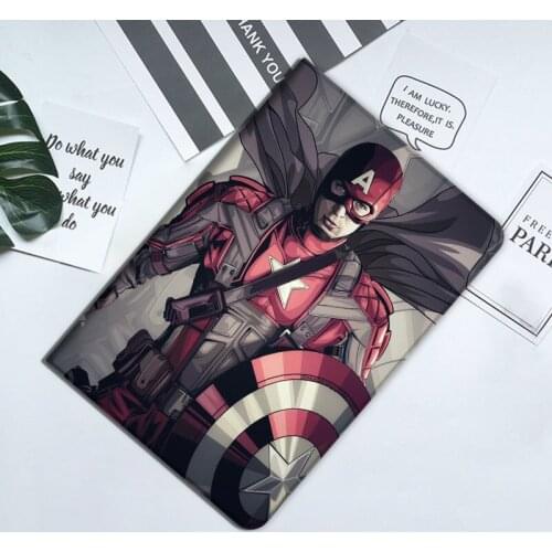 Disney Captain America Cover for IPad 9.7 2018 Mini Case for IPad 10.2 Pro 9.7 Tablet Soft Silicon Stand Funda Case for Air 1 2