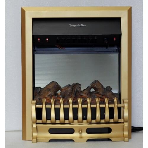 Decorative and heating firebox optical artificial flame electric fireplace insert burner room heater