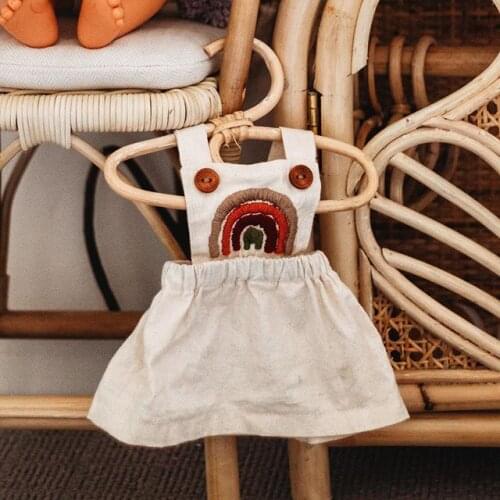 0-24M Newly Cute Infant Baby Girls Boys Romper/Dress Rainbow Print Sleeveless White Jumpsuits Outfits