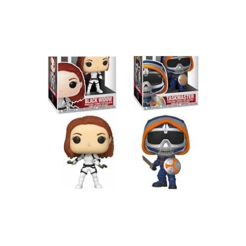 Funko Marvel The Avengers Black widow 604# Taskmaster 605# 10cm pvc Collection Action Figure Toys Model Dolls Gifts for Kids