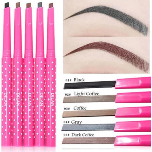 5 Colors Eyebrow Pencil Waterproof Long Lasting Eye Brow Liner Pen Makeup Pigment Black Brown Eyebrow Tattoo Pen Beauty Tools