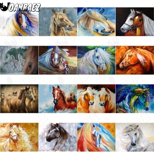 Handsome Horse Animal Diamond Painting 5Ddiy Color Abstract Oil Painting Wall Art Sticker Diamond Embroidery Room Decoration