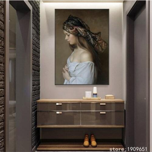 Cotton no frame realist figures nude Russia sexy girl canvas printings oil painting printed on cotton art decoration pictures