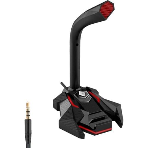 3.5mm Plug Computer Microphone, Plug &Play Desktop Omnidirectional Condenser PC Laptop Microphone for Recording, Games