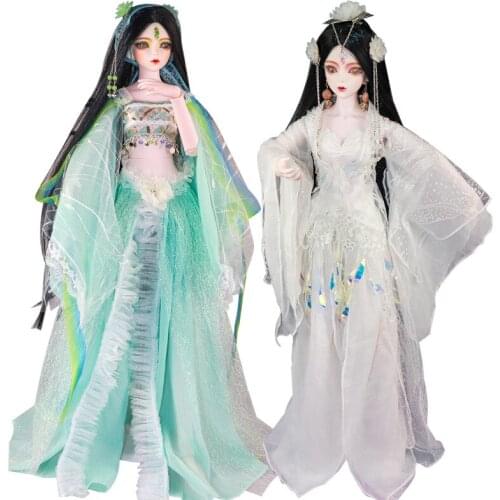 Doll 3 Points 62cm Oversized BJD Ancient Costume Baby Dress 34 Joint SD Debisheng Modified Version Girls Birthday Gift