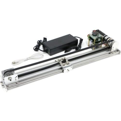 Linear slide table optical axis guide rail slider synchronous belt motor drive teaching open source customizable time delay phot
