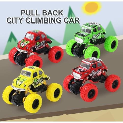 Simulation Alloy Off-road Climbing Car Model Vehicle Pull Back Inertial Car Diecast Educational Toys Gift for Children Boys