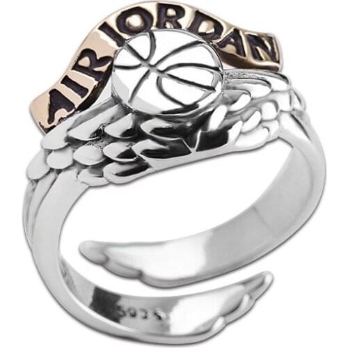 Fashion new Thai silver boutique jewelry S925 pure silver jewelry personalized mens open ring, new 100% 925 silver men rings