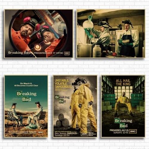 Breaking Bad movie retro Poster Vintage Kraft Paper Retro Posters Wall Sticker Bar Cafe Decoration Home Decor