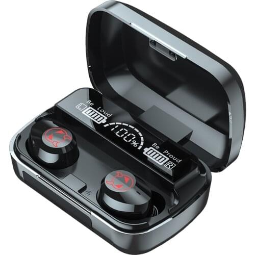 True Wireless Stereo Earphones Waterproof BT 5.1 In-Ear Headphones Dual MICs /Touch Control Noise Canceling Headsets iOS Android