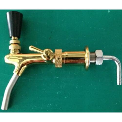 German gold plated style kegerator tap homebrew adjustable beer faucet,Brass beer barrel connecting faucet/coffee machine faucet
