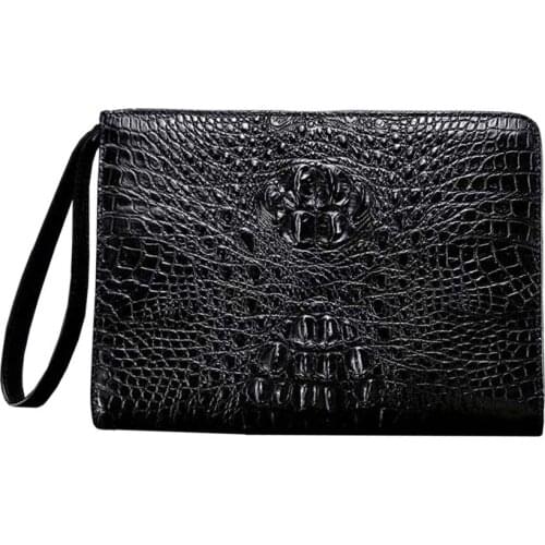 Xingmengda new crocodile leather men bag male new handbags large capacity high-grade envelope bag men clutch bag
