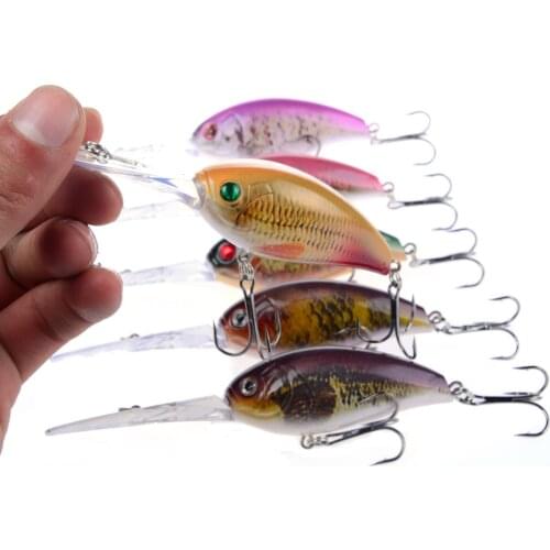 POETRYYI 3D Eyes Artificial Crankbait Fishing Lure Tackle Feeder 6# Nickel Treble Hook Fish Wobblers Pesca For Carp Accessories