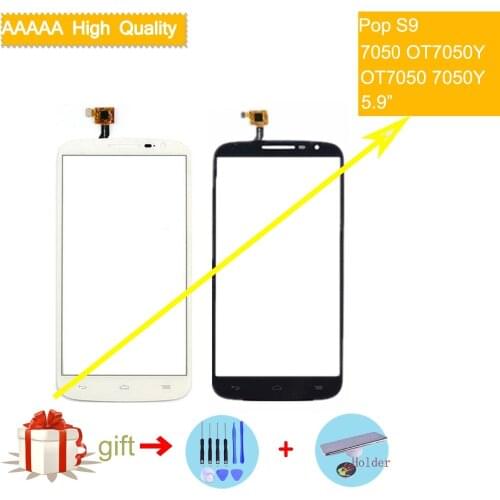 For Alcatel One Touch Pop S9 7050 OT7050Y OT7050 7050y Touch Screen Touch Panel Sensor Digitizer Front Glass Touchscreen NO LCD