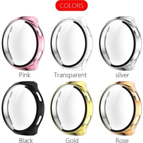 Smart Watch Plating Protective Frame Case All-inclusive Clear Protective Shell for Huawei Watch GT2e Parts