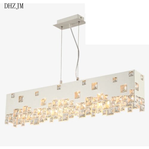 LED crystal chandelier lighting rectangular chandeliers and contemporary sales of L90 * w18cm hanging lamp