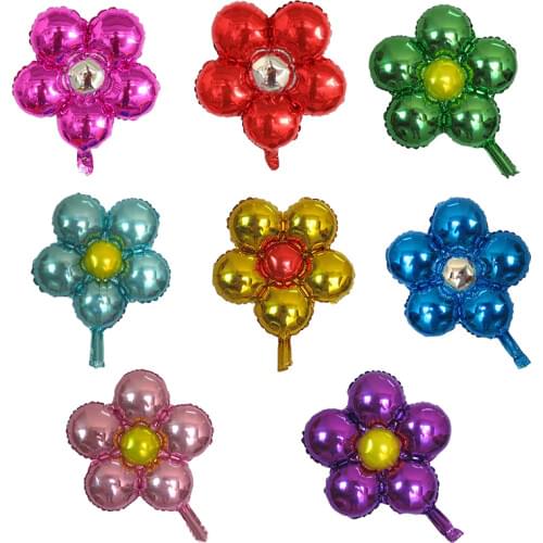 1pcs Aluminum Foil Flowers Balloons Lovely Toys Home Wedding Childrens Birthday Party Decoration Balloons 50cm