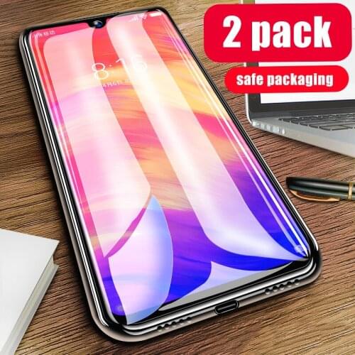 2 Pack For Xiaomi Redmi Note 7 Tempered Glass Full Cover Screen Protector Xiomi Redmi Note 7 Pro Note7 Pro Armor Film