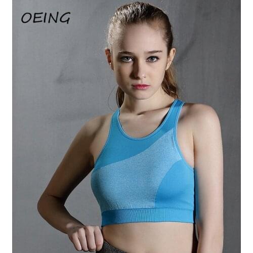2021 Summer Jogging Clothes Womens Yoga Bras Stretchy Push Up Patchwork Fashion Underwear