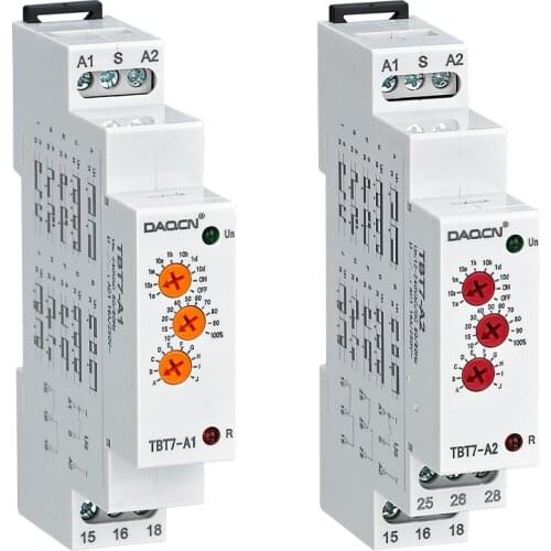 Free shipping best multi-function time relay din rail voltage time relay 220V time timer 10 group of time set range 0.1s-10 days