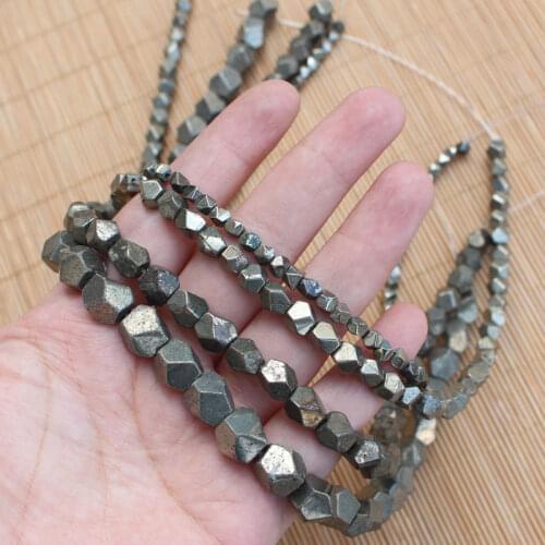 Natural Pyrite Faceted Freeform Loose Beads 15inch per strand,For DIY Jewelry Making !We provide mixed wholesale for all items