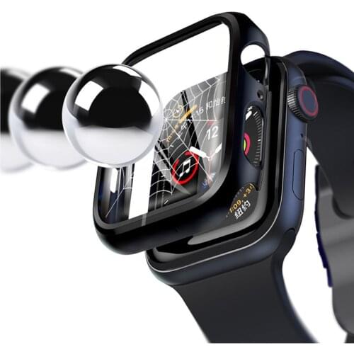 Cover For Apple Watch case series 6 SE 5 4 3 44 mm 40mm bracelet Tempered Glass iWatch 42mm 38mm 42 watch Accessories 44 40 mm