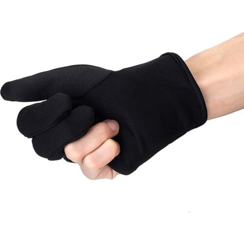 Black Heat Resistant Hairdressing Three Fingers Glove Hair Straightener Curling Hairdressing 3 Finger Gloves Hair Styling Tools