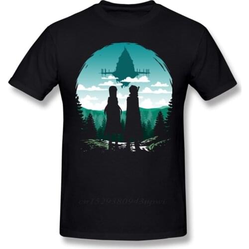 Sword Art Online T Shirt SAO Aincrad T-Shirt 100% Cotton Graphic Tee Shirt Streetwear Oversized Cute Men Tshirt