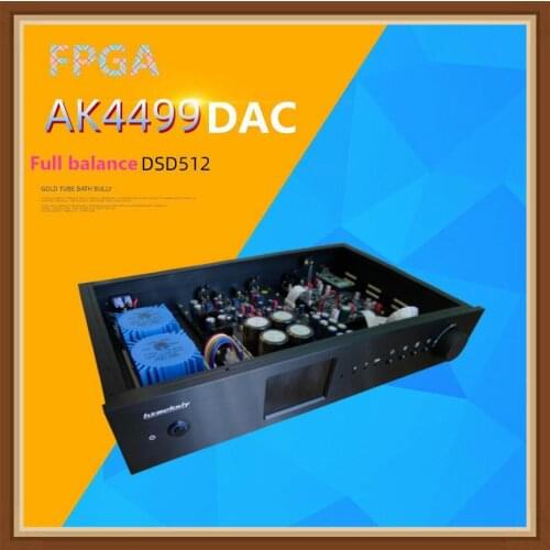 Hxmelody AK4499 DAC Full Balanced Fever HIFI Music Hard Decode DSD512 Support PCM768K FPGA USB Interface w/ Remote Controller