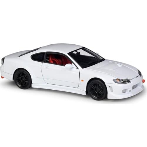 Diecast 1:24 Scale Alloy Nissan Silvia S-15 Classic Car Model Sports Car Metal Racing Car For Kids Gift Collection WELLY