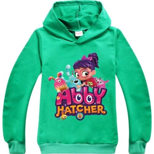 Fashion Girls Sweatshirt Walker Children Hoodie Teen Boys Cotton Long Sleeve Pullover Kids Abby Hatche Printed Clothes Coats