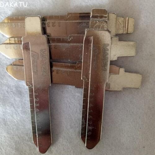 NO.27 MAZ24 Engraved Line Key Blade For Mazda Scale Shearing Teeth Cutting Key Blank 2 IN 1