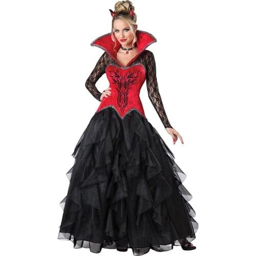 New Halloween Costume Sexy Vampire Costume Women Masquerade Party Cosplay Gothic Halloween Dress Vampire Role Play Clothing Witc