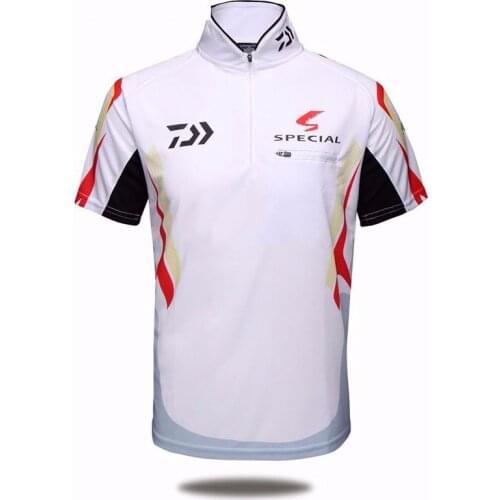 Daiwa Fishing Clothing Short Sleeve Men Fishing Shirt Quick-dry Breathable Anti-UV Sun Protection Fishing Clothes Camisas Pesca