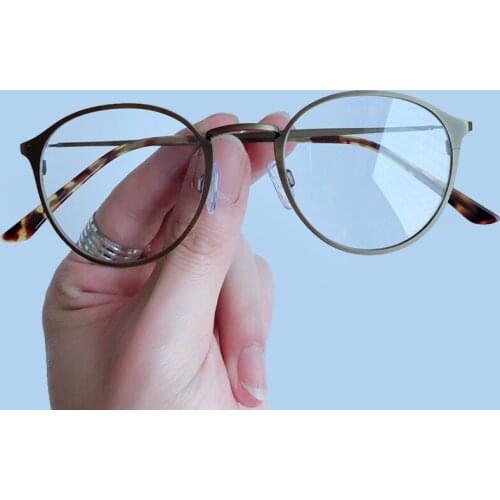 Optical Glasses Frame Women Men Round Brand Eyeglasses Frames Metal Spectacles Clear Lenses Glasses